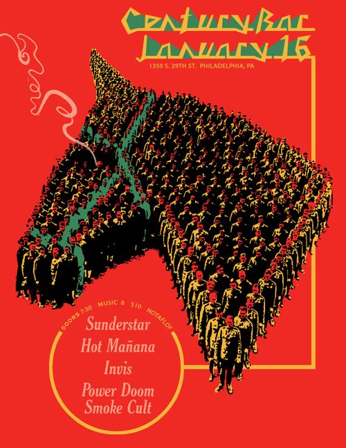 Hot Mañana, Power Doom Smoke Cult, Invis, and Sunderstar