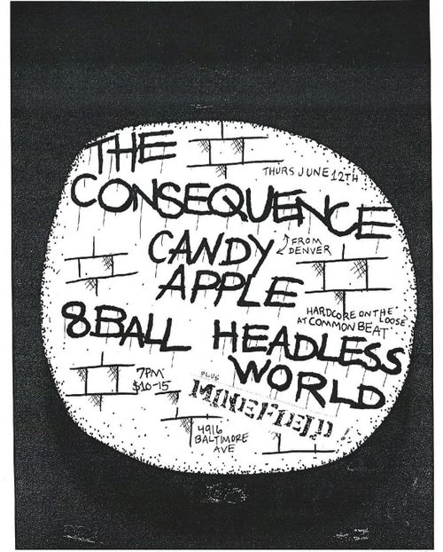THE CONSEQUENCE, CANDY APPLE, 8BALL, HEADLESS WORLD, MINEFIELD