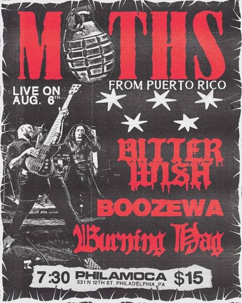 MOTHS w/ Bitter Wish + Boozewa + Burning Hag