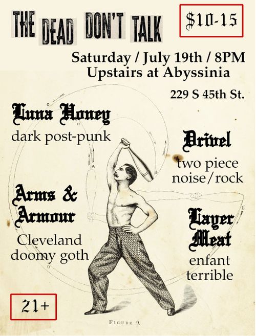 Arms & Armour (CLE) with Luna Honey, Layer Meat, Drivel