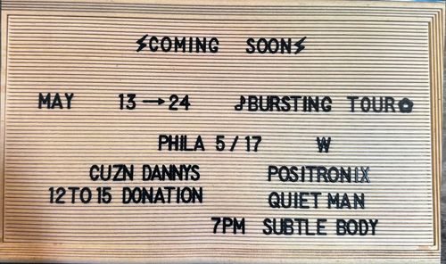 BURSTING (CHICAGO) POSITRONIX/QUIET MAN/SUBTLE BODY