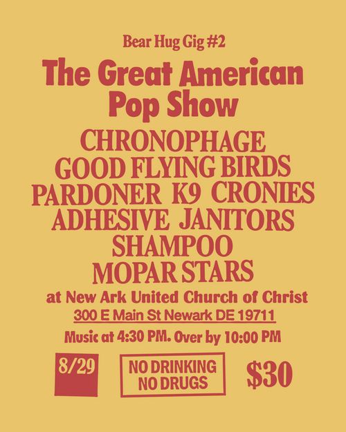 BEAR HUG GIG #2: THE GREAT AMERICAN POP SHOW