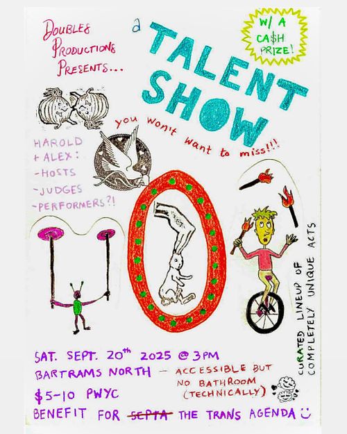 Talent Show with completely unique acts - apply at link to perform