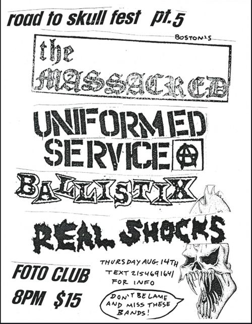 THE MASSACRED, UNIFORMED SERVICE, BALLISTIX, REAL SHOCKS