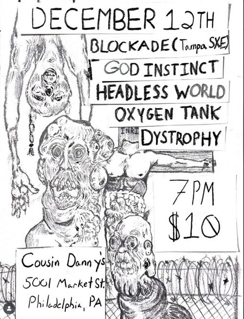 Blockade, God Instinct, Headless World, Oxygen Tank, Dystrophy
