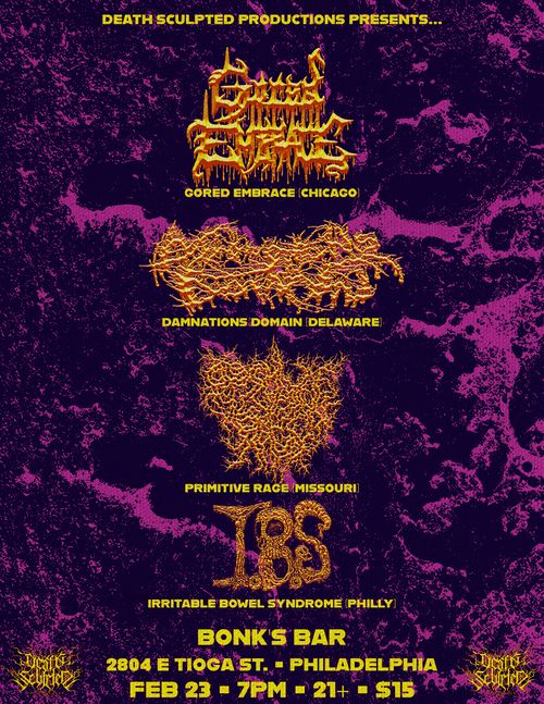 IBS - Gored Embrace - Damnation Domain -Primitive Rage