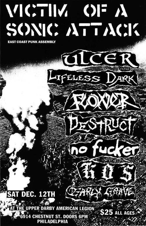 ULCER / LIFELESS DARK / FLOWER / NO FUCKER / K.O.S. / EARLY GRAVE