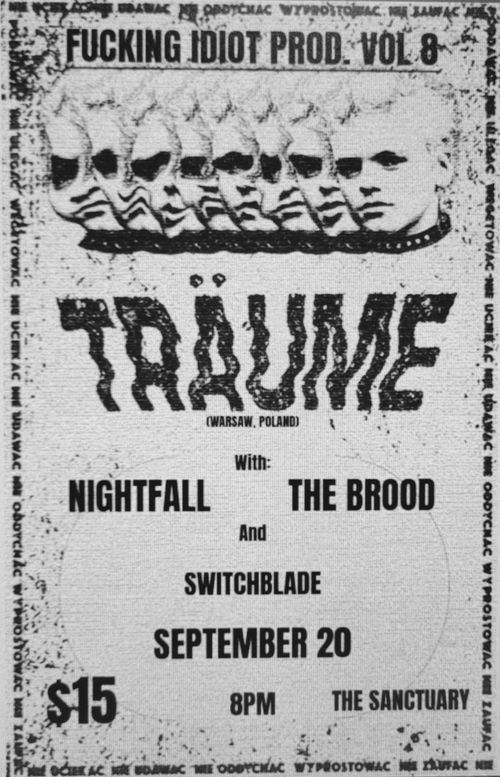 TRÄUME (Poland), NIGHTFALL, THE BROOD, SWITCHBLADE