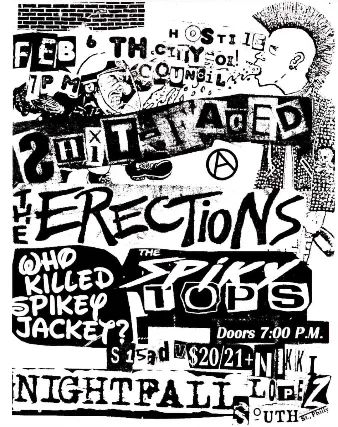 THE ERECTIONS(japan), SHITFACED(japan), WHO KILLED SPIKEY JACKET, NIGHTFALL, THE SPIKEY TOPS