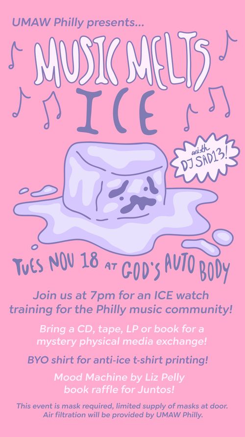 UMAW Philly Presents "Music Melts Ice"!