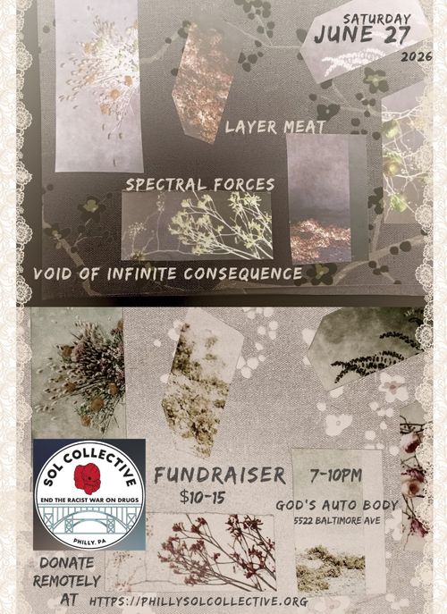 LAYER MEAT, SPECTRAL FORCES, VOID OF INFINITE CONSEQUENCE : A Benefit Show for Sol Collective