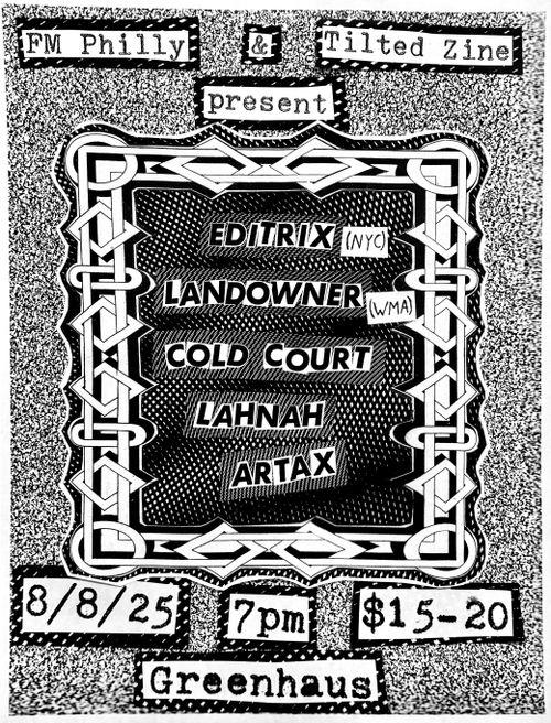 Editrix (NYC) • Landowner (WMA) • Cold Court • Lahnah • Artax 