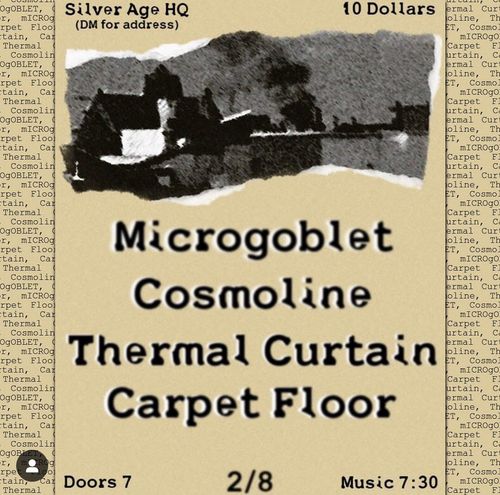 mICROgOBLET, Cosmoline, Thermal Curtain, Carpet Floor