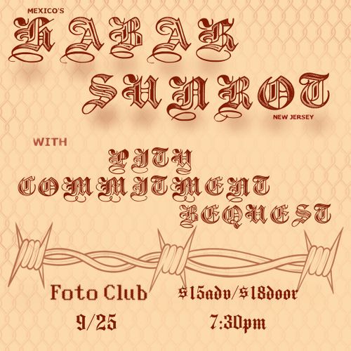 HABAK/SUNROT/PITY/COMMITMENT/BEQUEST